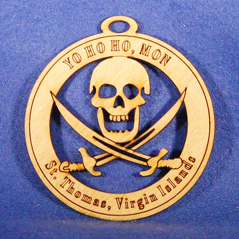 Virgin Islands Pirate Ornament